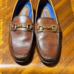 Vince Camuto Men’s VM- CAELAN Brown Leather Loafers Size 11 Medium